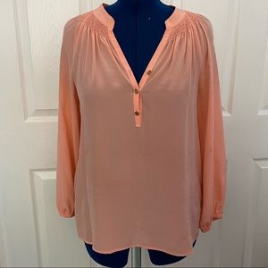 Lilly Pulitzer peach Elsa blouse